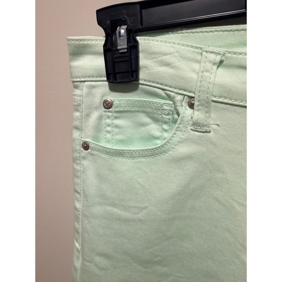 Truth + Theory Pistachio Skinny Jeans Womens 8 Mint Green Mid Rise OM21038F57 - Picture 4 of 10